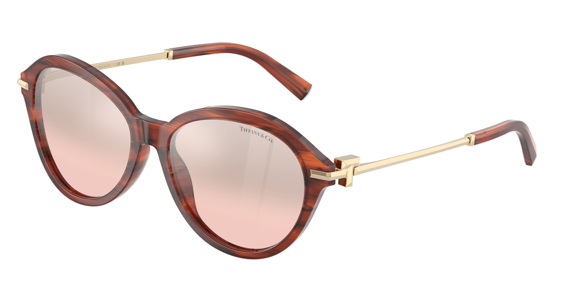 Óculos de sol tiffany tf4259 84407e havana round femenino tamanho 56mm - Vista principal