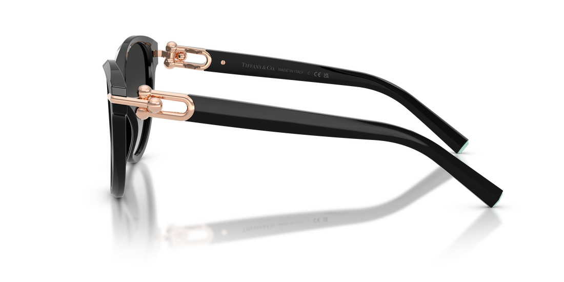 Óculos de sol tiffany tf4261 80013c negro cat eye femenino tamanho 56mm - Vista de detalhe