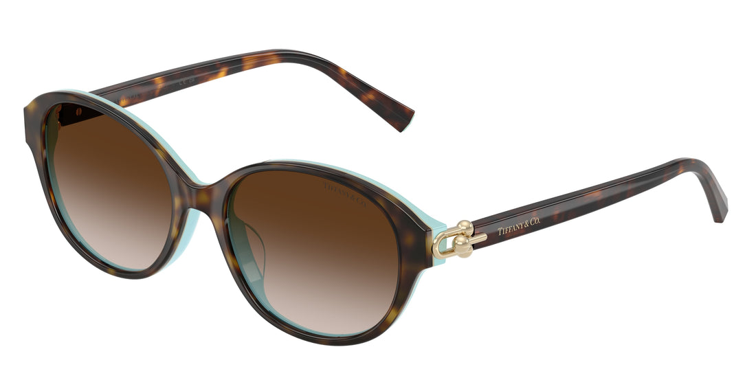 Óculos de sol tiffany tf4263d 81343b marron round femenina tamanho 54mm - Vista principal