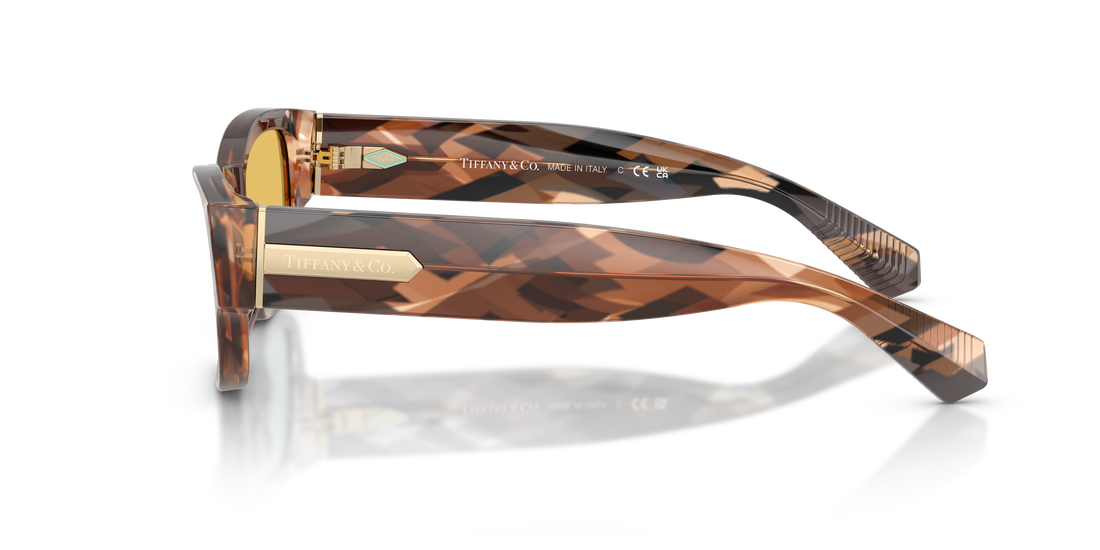 Óculos de sol tiffany tf4265u 845485 marron rectangular femenino tamanho 54mm - Vista de detalhe