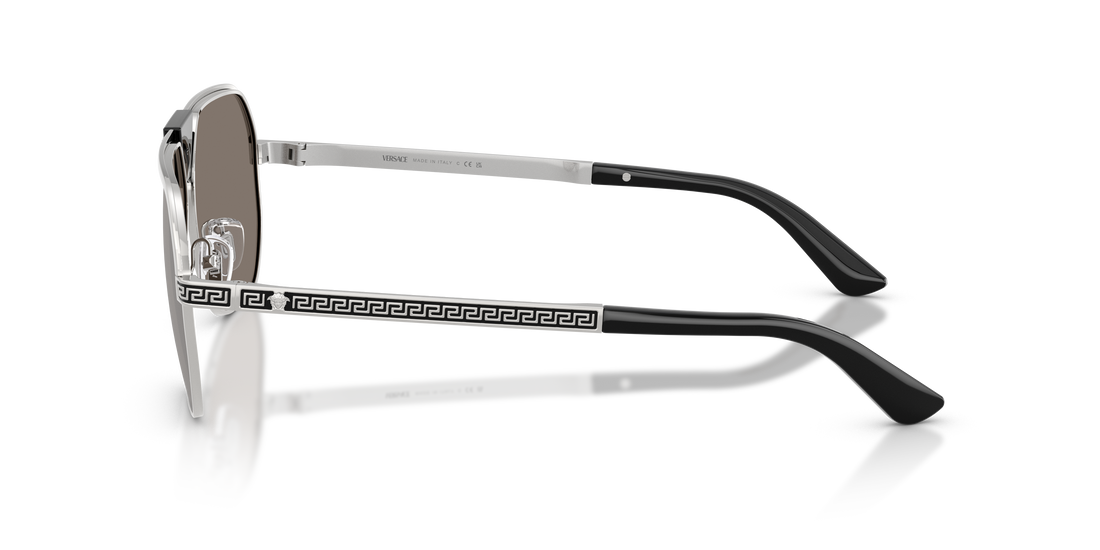 Occhiali da sole versace ve2294 10006g plateado square masculino taglia 61mm - Vista dettagliata