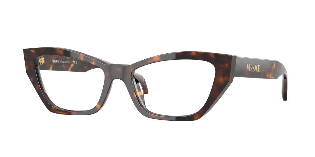 Óculos graduados versace ve3373u 108 marron cat eye femenino tamanho 54mm - Vista principal
