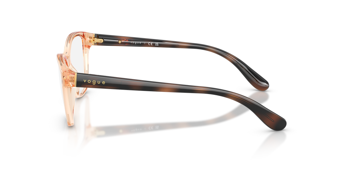 Lunettes de vue vogue eyewear vo2998 3300 marron cat eye femenino taille 54mm - Vue détaillée