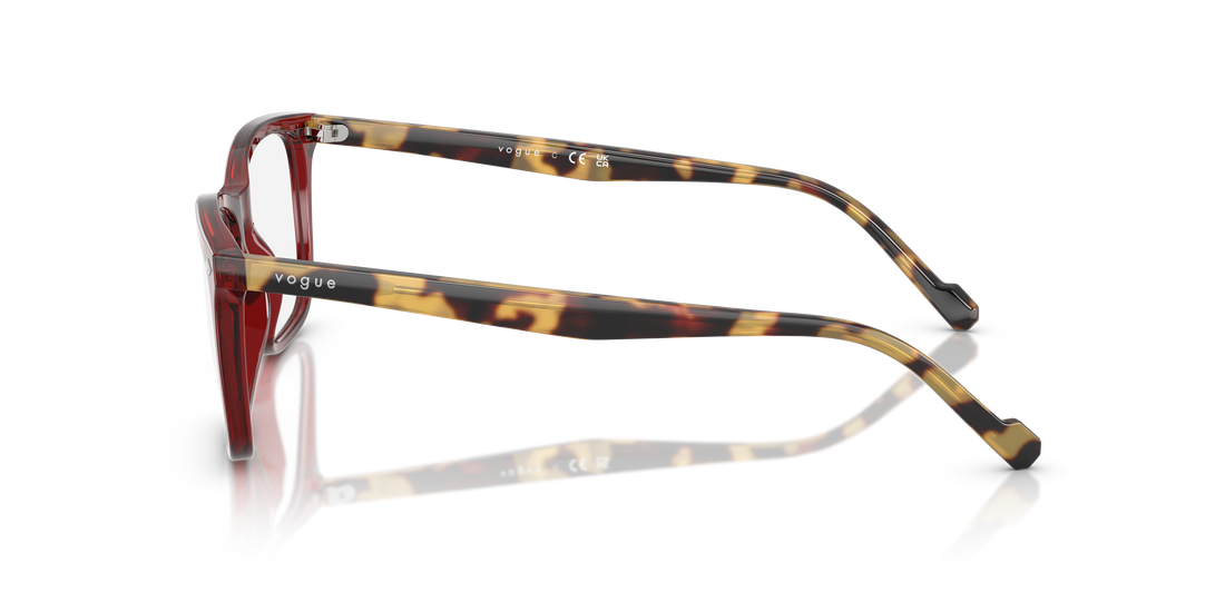 Gafas graduadas vogue eyewear vo5617 2924 rojo pillow masculino talla 55mm - Vista de detalle