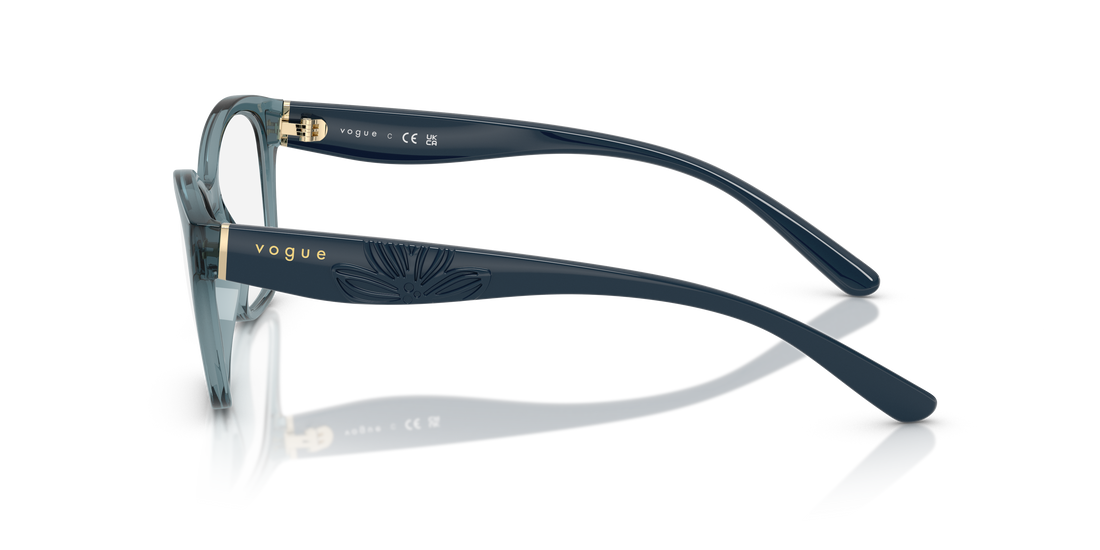 Gafas graduadas vogue eyewear vo5628 3197 azul irregular femenino talla 53mm - Vista de detalle