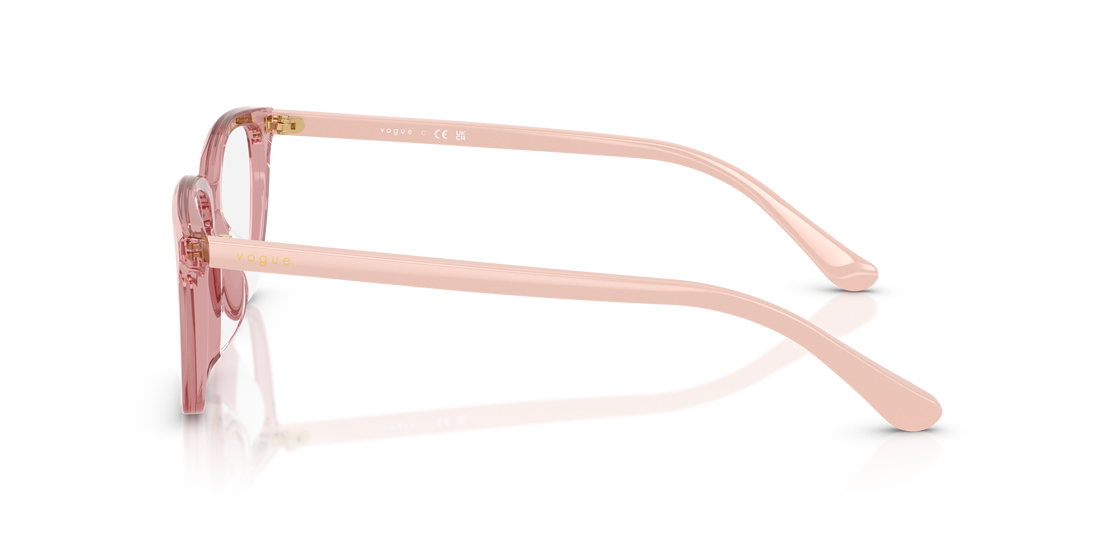 Lunettes de vue vogue eyewear vo5643d 2921 rosa pillow femenino taille 53mm - Vue détaillée