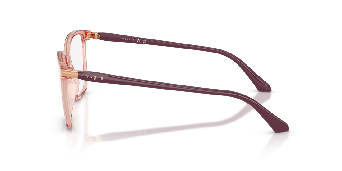 Gafas graduadas vogue eyewear vo5654 2864 rosa square femenino talla 53mm - Vista de detalle