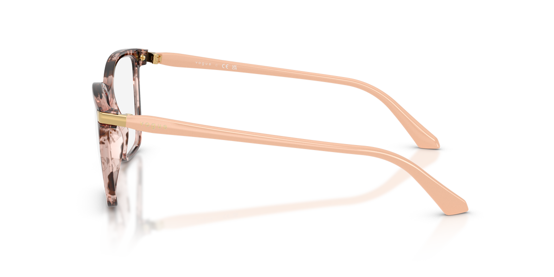 Lunettes de vue vogue eyewear vo5654 3199 rosa square femenino taille 51mm - Vue détaillée