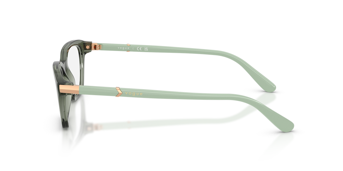 Lunettes de vue vogue eyewear vo5698 3086 verde cat eye femenino taille 52mm - Vue détaillée
