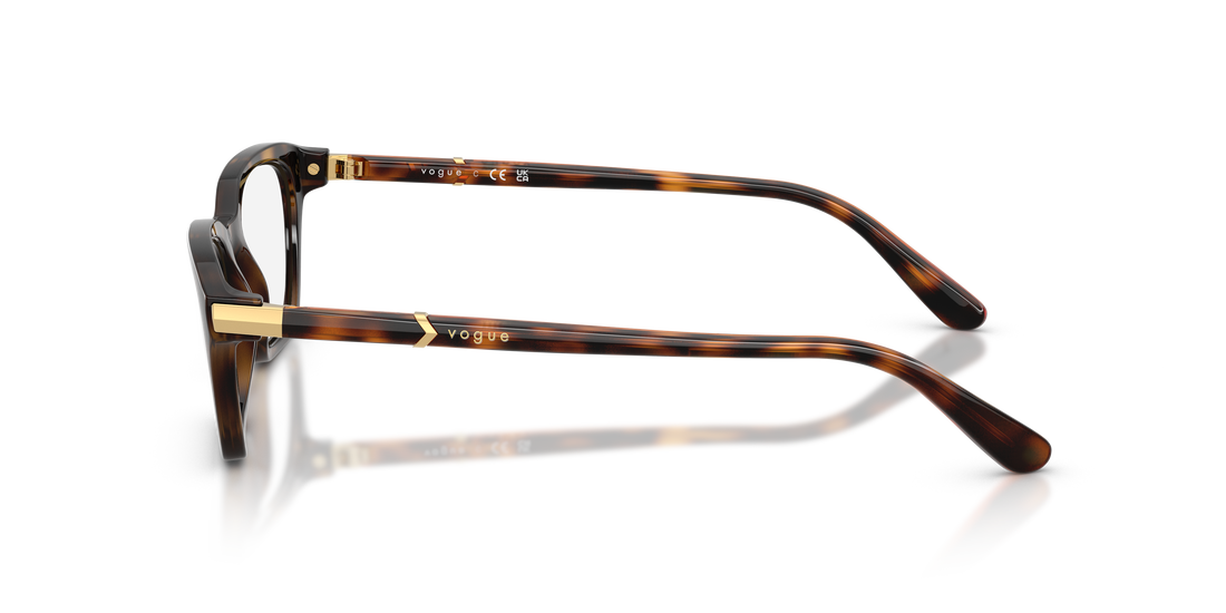 Lunettes de vue vogue eyewear vo5698 w656 marron cat eye femenino taille 50mm - Vue détaillée