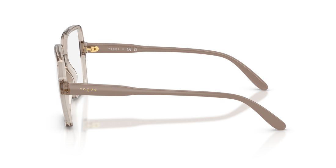 Lunettes de vue vogue eyewear vo5702 2990 marron square femenino taille 49mm - Vue détaillée