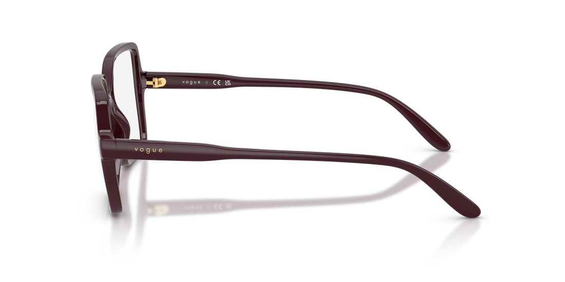 Lunettes de vue vogue eyewear vo5702 3284 rojo square femenino taille 49mm - Vue détaillée