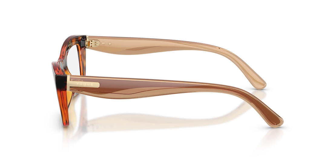Lunettes de vue vogue eyewear vo5710 w656 marron cat eye femenino taille 53mm - Vue détaillée