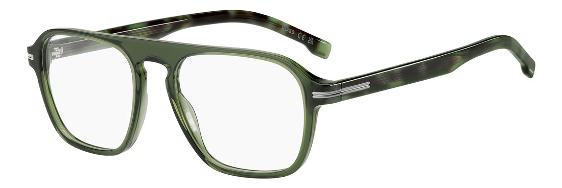 Brillen hugo boss boss 1510 1ed verde rectangular masculino größe 52mm - Hauptansicht