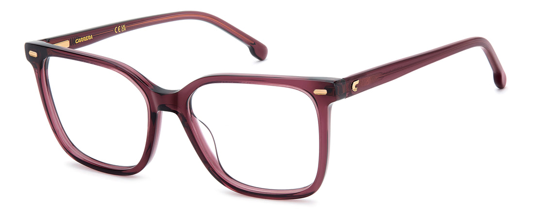 Brillen carrera 3011 8cq rojo rectangular femenino größe 53mm - Hauptansicht