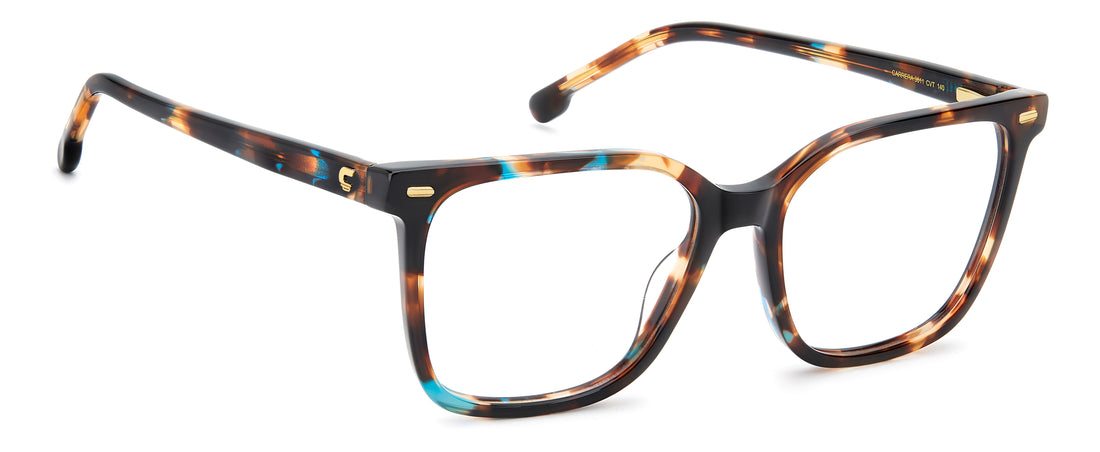 Brillen carrera 3011 cvt verde rectangular femenino größe 53mm - Detailansicht