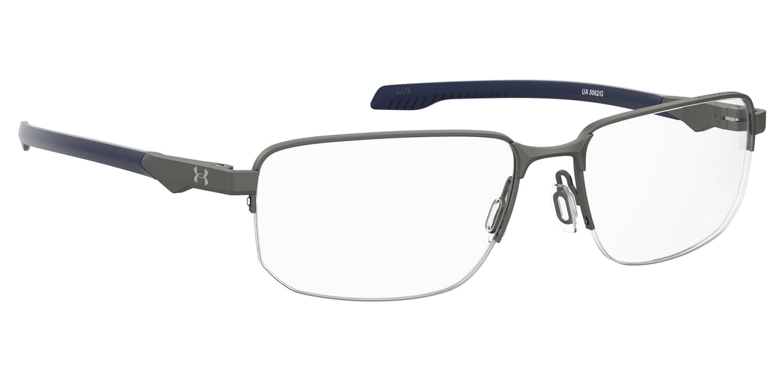 Gafas graduadas under armour ua 5062/g v6d plateado rectangular masculino talla 54mm - Vista de detalle
