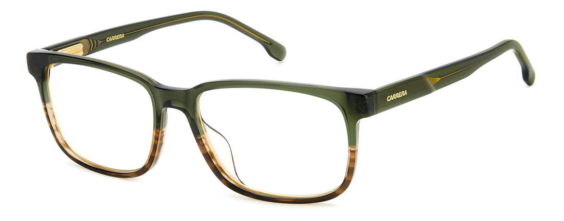 Óculos graduados carrera c flex 03/g xgw 99 verde rectangular masculino tamanho 58mm - Vista principal