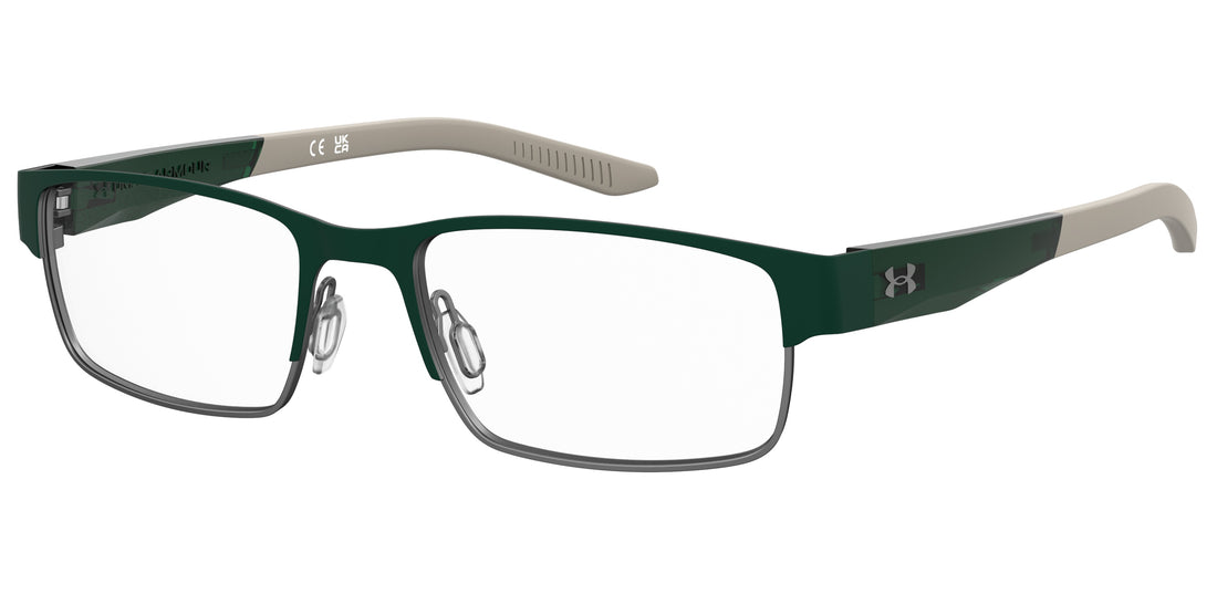 Gafas graduadas under armour ua 5081/g dld verde rectangular masculino talla 54mm - Vista principal
