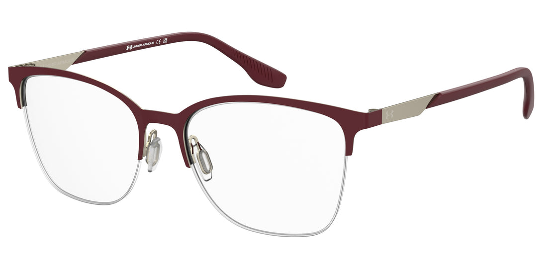 Gafas graduadas under armour ua 5082/g 6k3 burdeos rectangular femenino talla 54mm - Vista principal