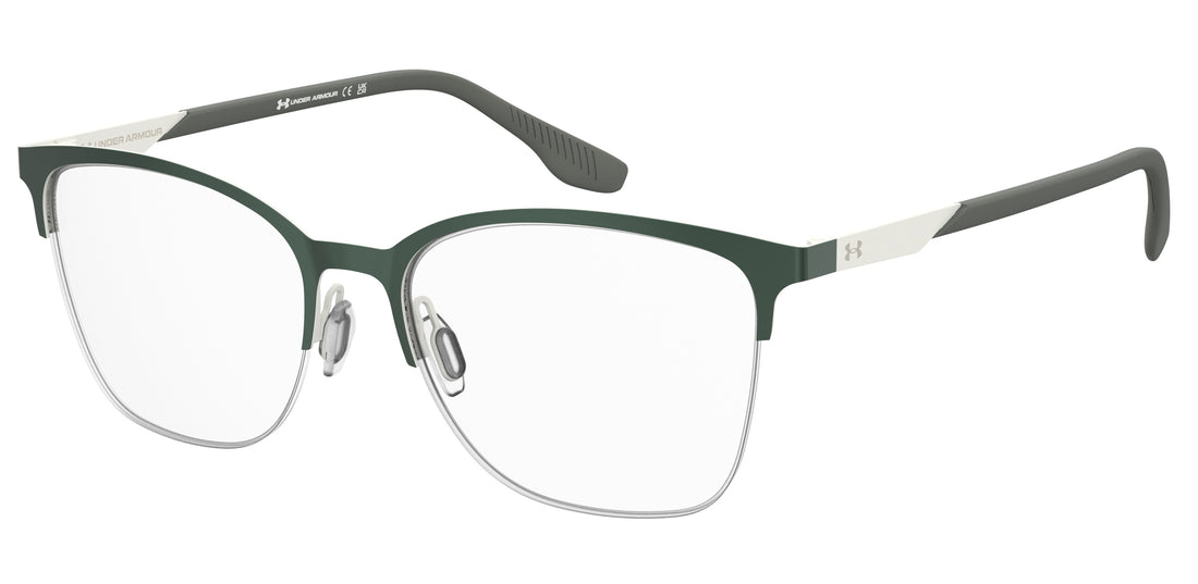 Gafas graduadas under armour ua 5082/g pz4 verde rectangular femenino talla 54mm - Vista principal