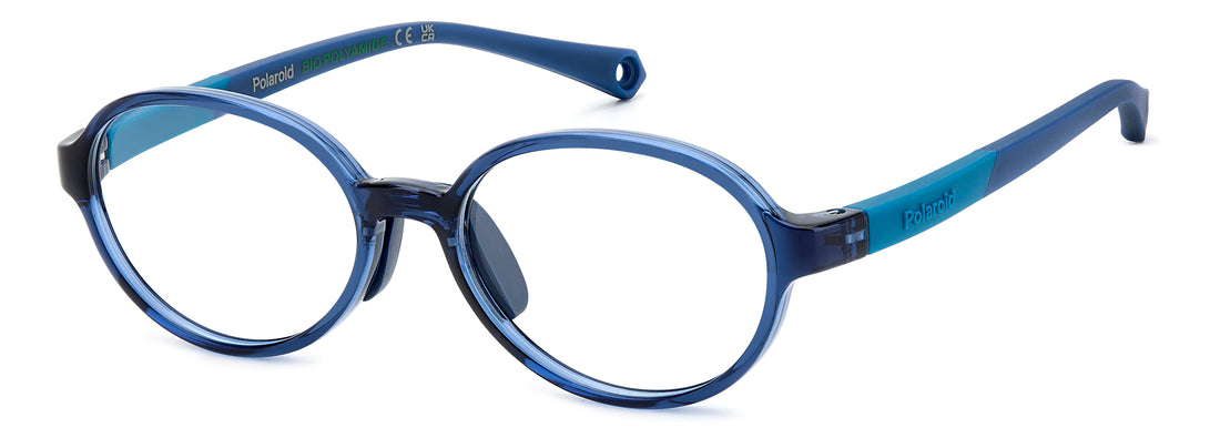 Gafas graduadas polaroid kids pld d840 pjp azul oval infantil talla 46mm - Vista principal