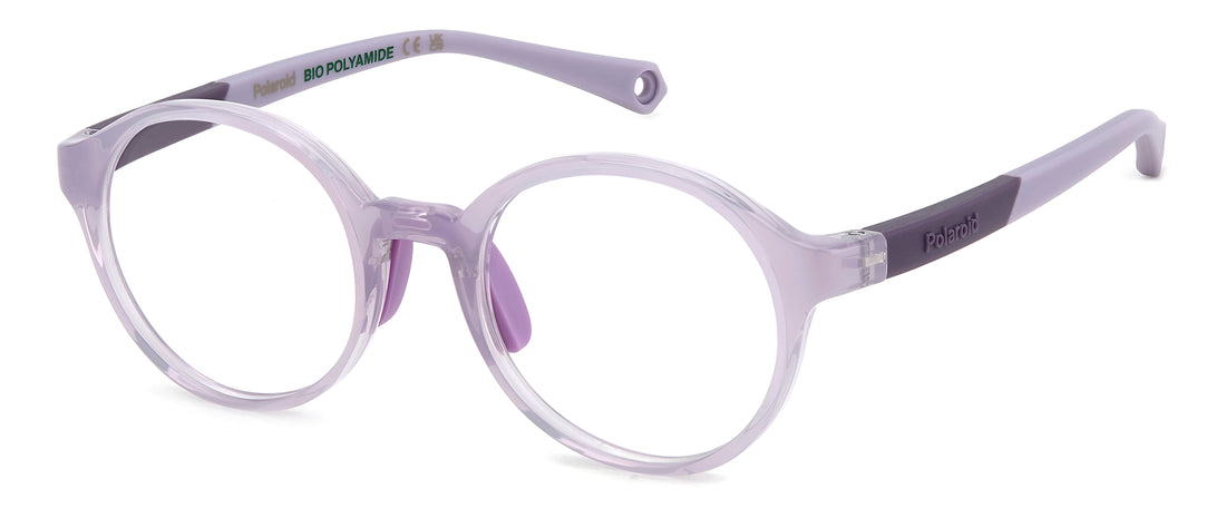 Gafas graduadas polaroid kids pld d841 789 violeta round infantil talla 43mm - Vista principal