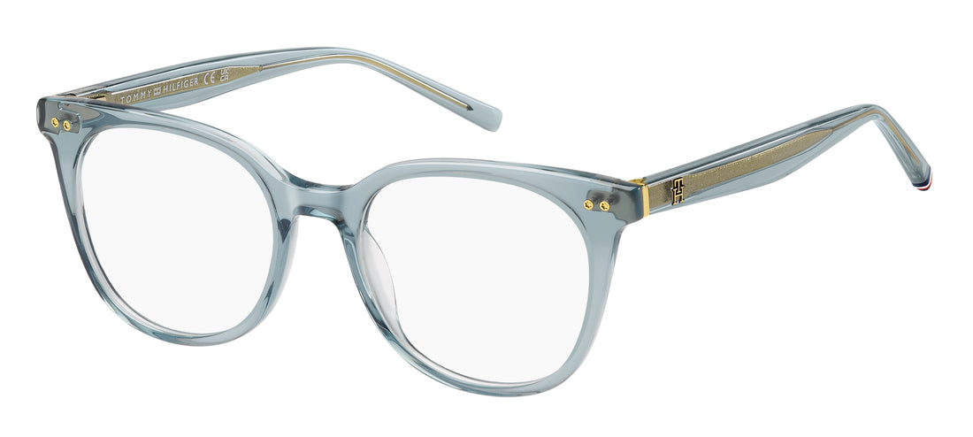 Brillen tommy hilfiger th 2160 pjp azul rectangular femenino größe 50mm - Hauptansicht