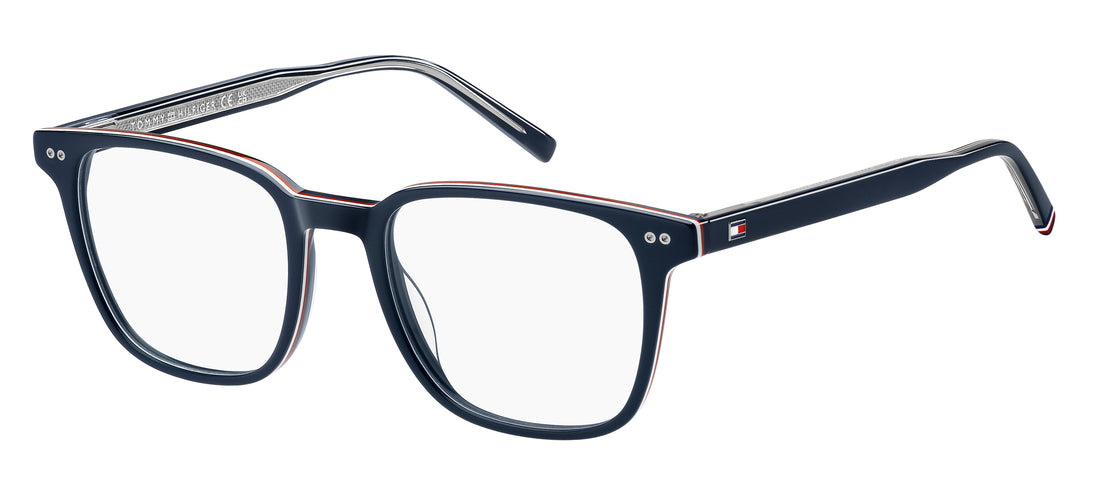 Brillen tommy hilfiger th 2130 s9w azul rectangular masculino größe 52mm - Hauptansicht