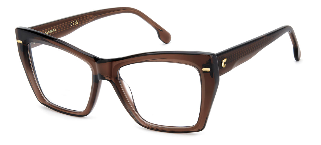 Brillen carrera 3064 09q marron rectangular femenino größe 55mm - Hauptansicht