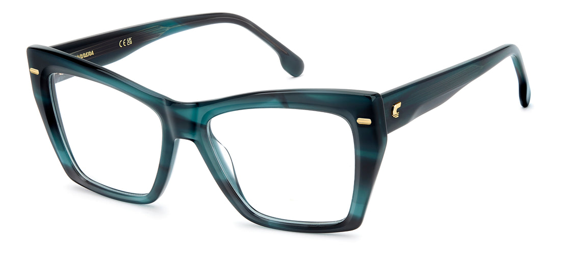 Brillen carrera 3064 6ak verde rectangular femenino größe 55mm - Hauptansicht