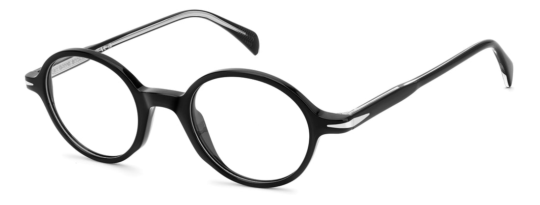 Prescription glasses david beckham db 1214 807 negro oval masculino size 46mm - Main view