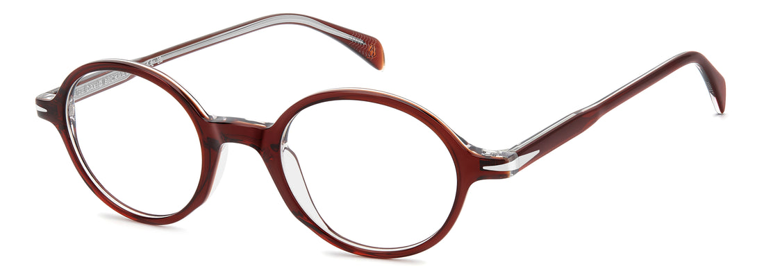 Prescription glasses david beckham db 1214 ykz burdeos oval masculino size 46mm - Main view