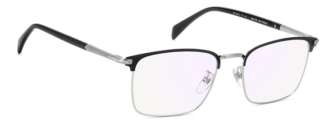 Prescription glasses david beckham db 1201/g ti7 negro rectangular masculino size 54mm - Detailed view