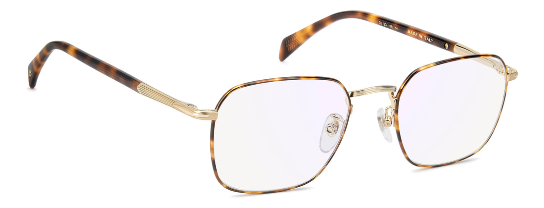 Prescription glasses david beckham db 1204 06j dorado square masculino size 52mm - Detailed view