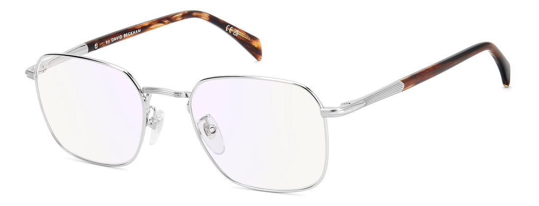 Prescription glasses david beckham db 1204 h16 plateado square masculino size 52mm - Main view