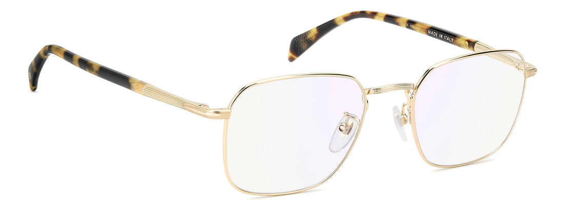 Prescription glasses david beckham db 1204 hm2 dorado square masculino size 52mm - Detailed view