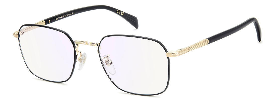 Prescription glasses david beckham db 1204 rhl dorado square masculino size 52mm - Main view