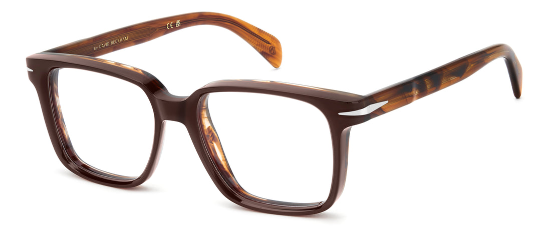 Prescription glasses david beckham db 7152 ex4 marron square masculino size 53mm - Main view