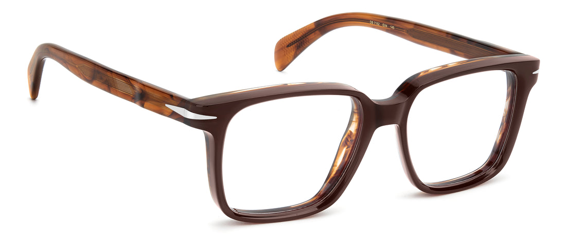 Prescription glasses david beckham db 7152 ex4 marron square masculino size 53mm - Detailed view