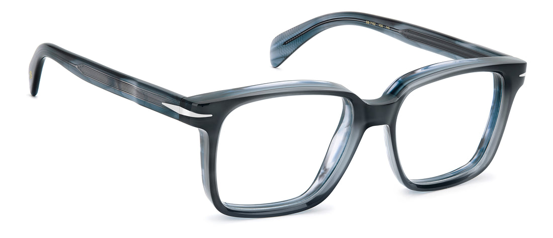 Prescription glasses david beckham db 7152 y00 azul square masculino size 53mm - Detailed view