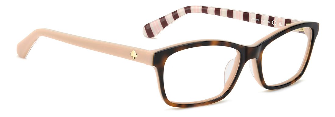 Prescription glasses kate spade catrina/3 oo4 rosa rectangular femenino size 51mm - Detailed view