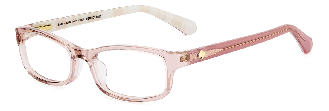 Prescription glasses kate spade narcisa/3 qgx beige rectangular femenino size 49mm - Main view
