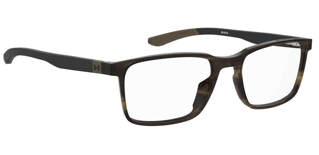 Gafas graduadas under armour ua 5113 2oh beige rectangular masculino talla 55mm - Vista de detalle