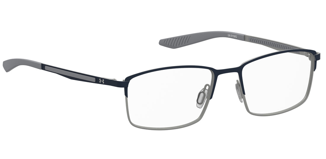 Gafas graduadas under armour ua 5116/g 4nz azul rectangular masculino talla 56mm - Vista de detalle