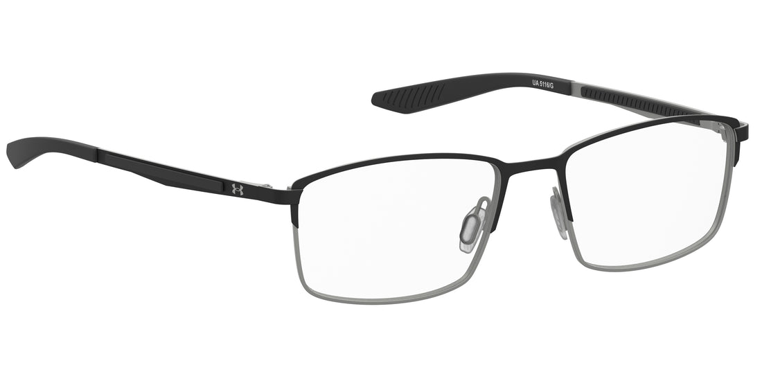 Gafas graduadas under armour ua 5116/g ti7 negro rectangular masculino talla 56mm - Vista de detalle