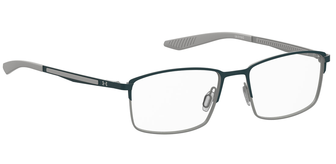 Gafas graduadas under armour ua 5116/g tpi verde rectangular masculino talla 56mm - Vista de detalle