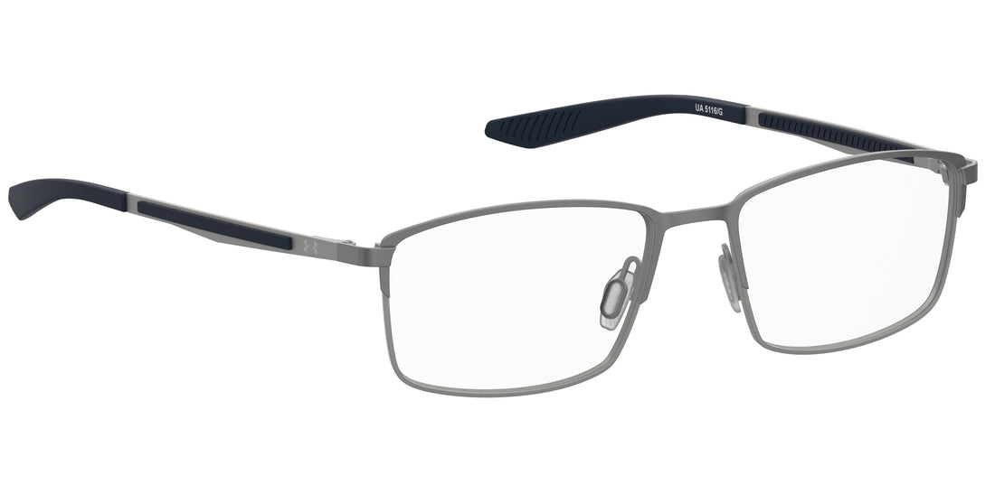 Gafas graduadas under armour ua 5116/g v6d plateado rectangular masculino talla 56mm - Vista de detalle