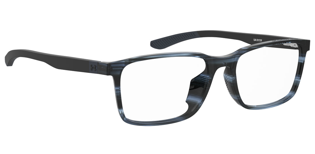 Gafas graduadas under armour ua 5117/f 3xj azul rectangular masculino talla 56mm - Vista de detalle