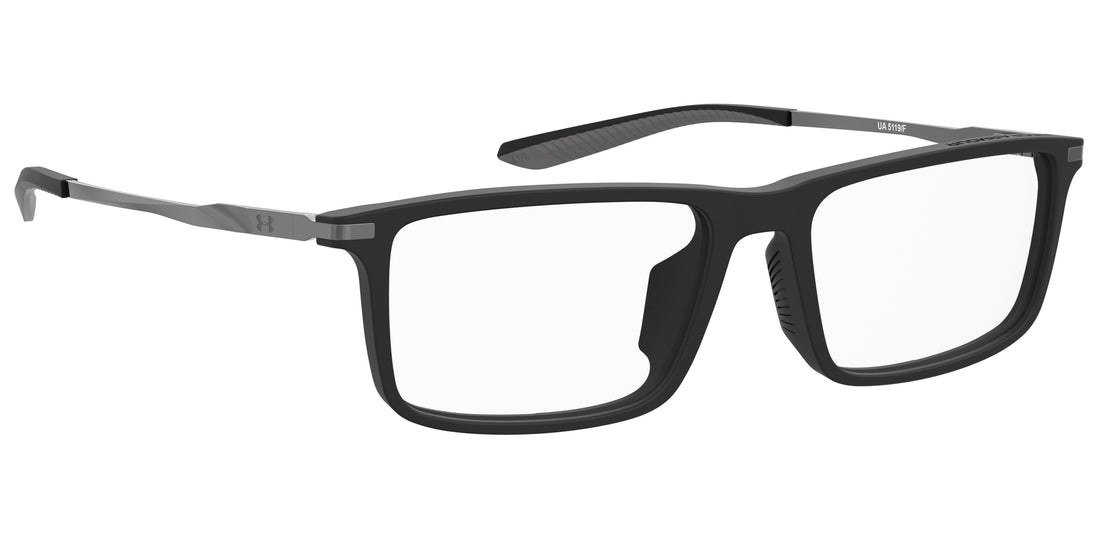 Gafas graduadas under armour ua 5119/f 003 negro rectangular masculino talla 56mm - Vista de detalle